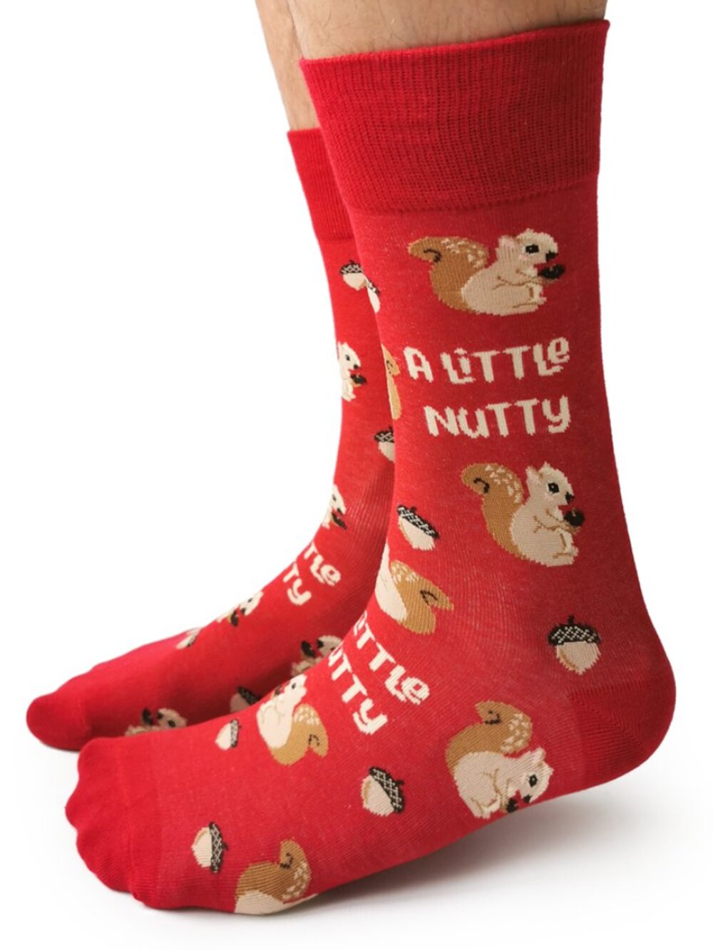 Men's Uptown Sox Crew Socks NWT - A Little Nutty Socks